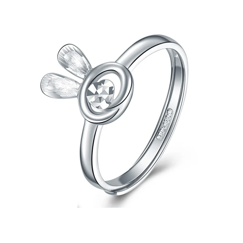 Pure Platinum 950 Ring For Women Imitation Diamond Bunny Ears Rings Real pt950 Wedding Female Rings US 5-9 Adjustable
Pure Platinum 950 Ring For Women Imitation Diamond Bunny Ears Rings Real pt950 Wedding Female Rings US 5-9 Adjustable