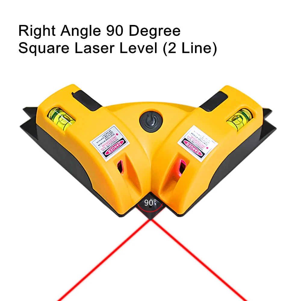 

Прямоугольный квадратный лазерный уровень 90 градусов, вертикальный нивелир с заземляющим проводом, прибор для измерения работ, строительн...