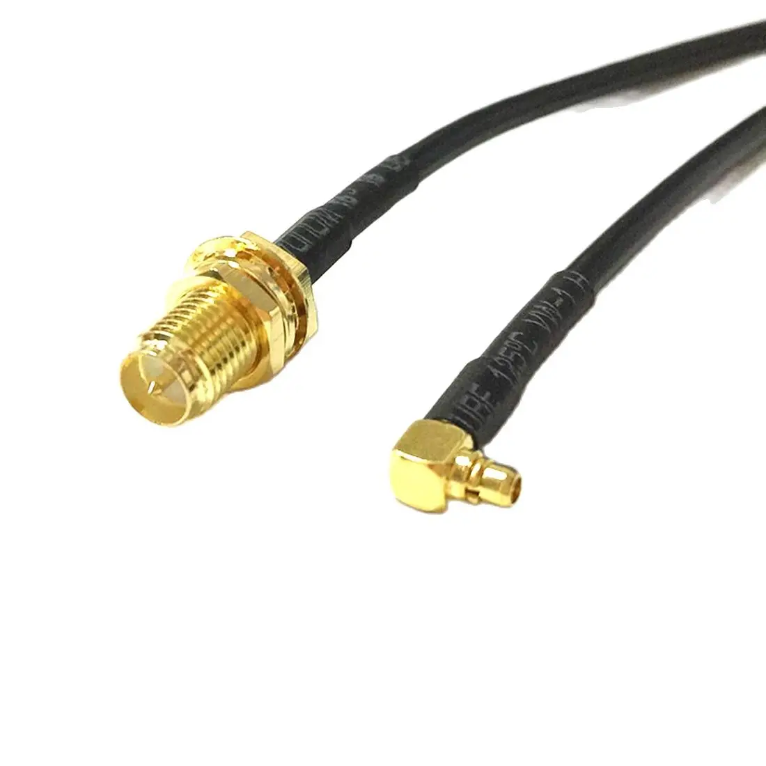 

New Modem Coaxial Cable RP-SMA Female Jack Nut Switch MMCX Male Plug Right Angle Connector RG174 Pigtail Adapter 20CM 8"
