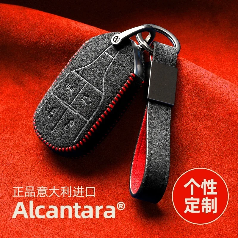 High-quality Alcantara Suede Key Chains Key Case Key Cover for Maserati Levante Quattroporte Car Accessories
High-quality Alcantara Suede Key Chains Key Case Key Cover for Maserati Levante Quattroporte Car Accessories