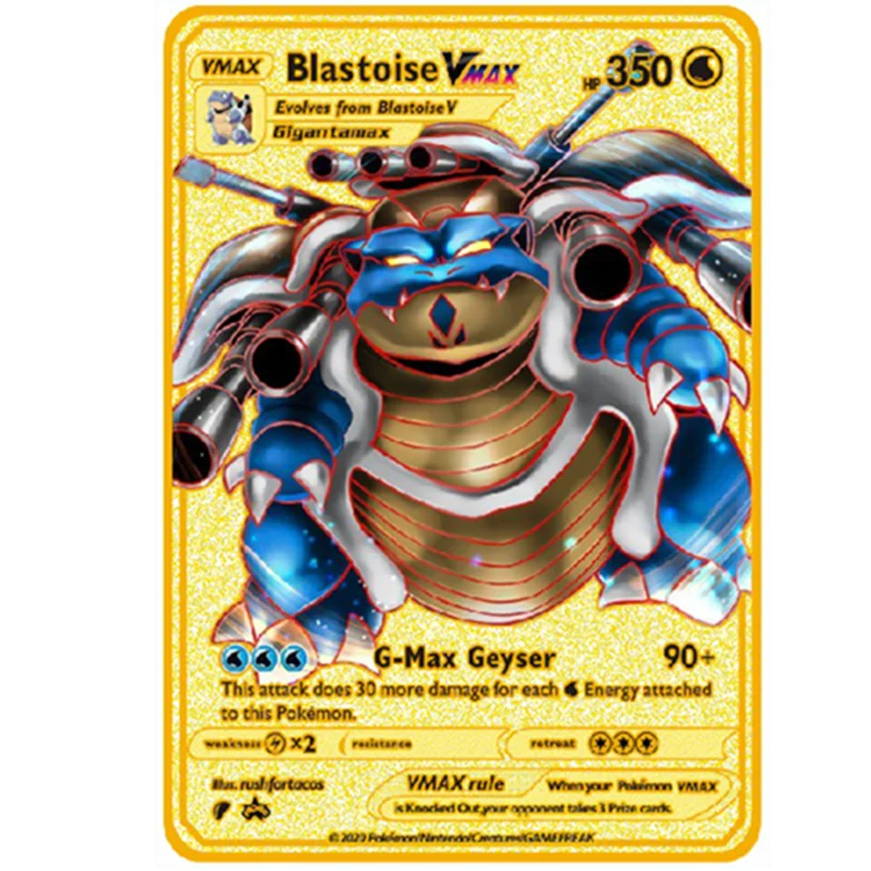 Newest Pokemon Vmax V GX EX Shiny Gold Metal Card Game Tag Team Fighting Ordering Series Child Christmas Gift
Newest Pokemon Vmax V GX EX Shiny Gold Metal Card Game Tag Team Fighting Ordering Series Child Christmas Gift