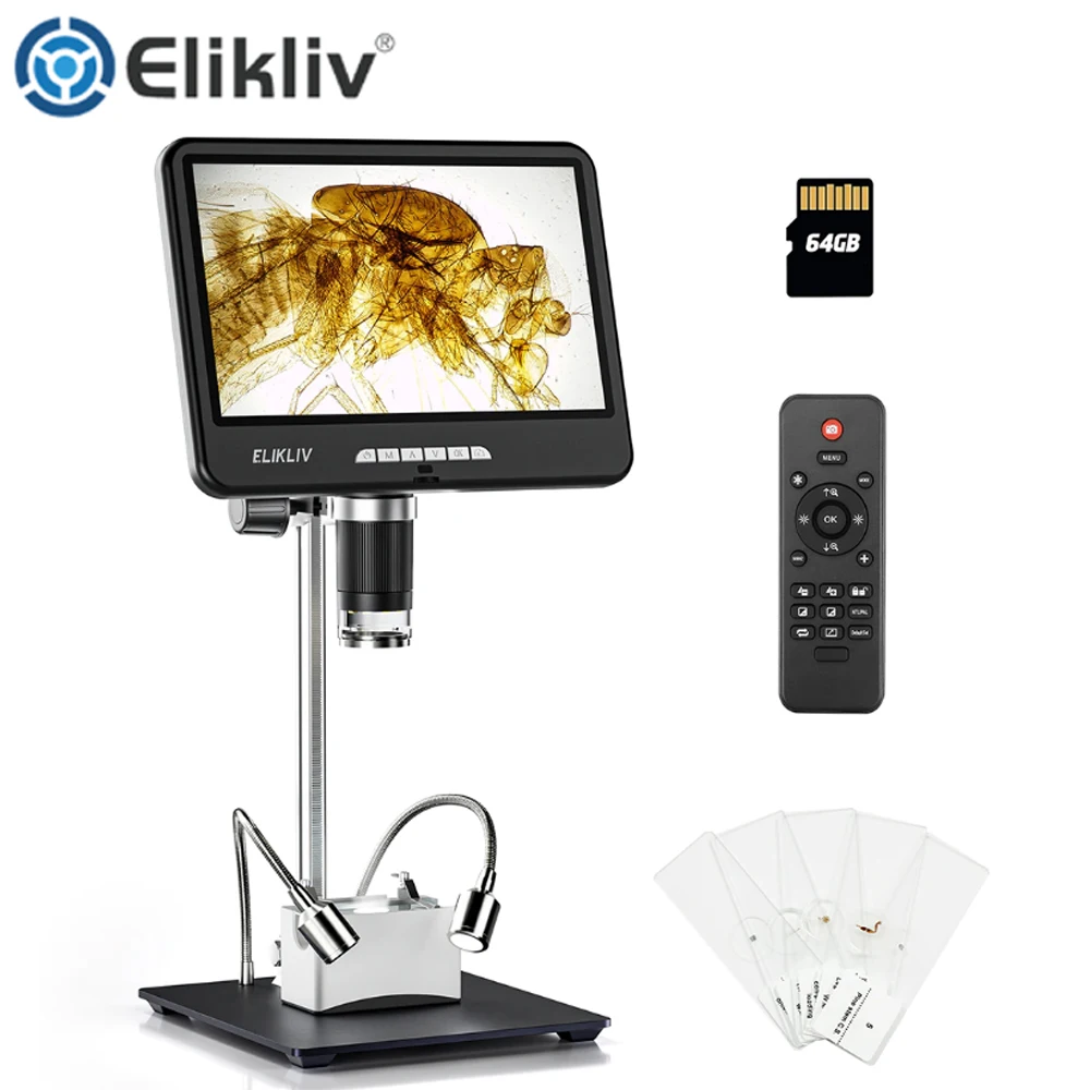 Цифровой микроскоп Elikliv EDM402 Max, цифровой микроскоп с HDMI, 10,1 дюйма, 1200X, 2K, IPS-экран, 24 МП, ЖК-дисплей, с поддержкой TF-карты 64 ГБ, ПК, ТВ
Цифровой микроскоп Elikliv EDM402 Max, цифровой микроскоп с HDMI, 10,1 дюйма, 1200X, 2K, IPS-экран, 24 МП, ЖК-дисплей, с поддержкой TF-карты 64 ГБ, ПК, ТВ