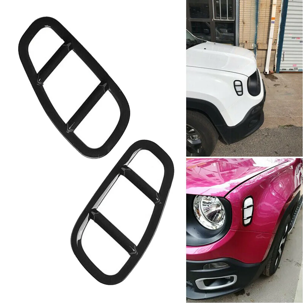 Боковая крышка для фар Jeep Renegade, 2 шт., черная боковая крышка для фар Jeep Renegade 2015-2019, аксессуары для стайлинга автомобиля, боковая крышка из АБС-пластика
Боковая крышка для фар Jeep Renegade, 2 шт., черная боковая крышка для фар Jeep Renegade 2015-2019, аксессуары для стайлинга автомобиля, боковая крышка из АБС-пластика
