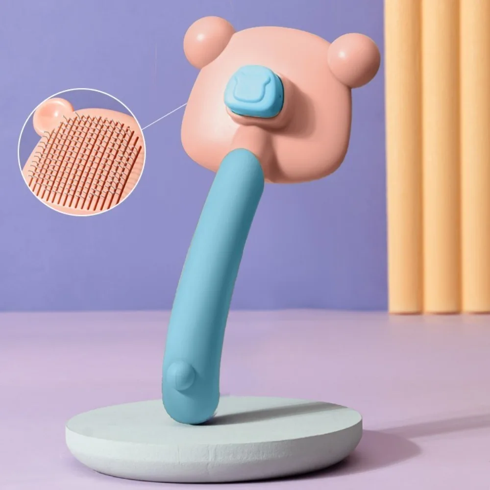 Open Knot Hair Removal Bear Shape Pet Grooming Brush Does Not Harm The Skin Stainless Steel Pet Comb Safe and Durable Cat Comb
Open Knot Hair Removal Bear Shape Pet Grooming Brush Does Not Harm The Skin Stainless Steel Pet Comb Safe and Durable Cat Comb