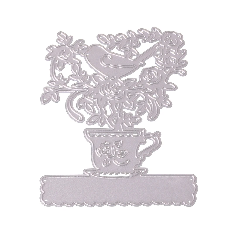 Mug with Bird on Tree Metal Cutting Die Embossed Carbon Steel Die Cuts Stencil Template Mold for DIY Scrapbook Crafts
Mug with Bird on Tree Metal Cutting Die Embossed Carbon Steel Die Cuts Stencil Template Mold for DIY Scrapbook Crafts
