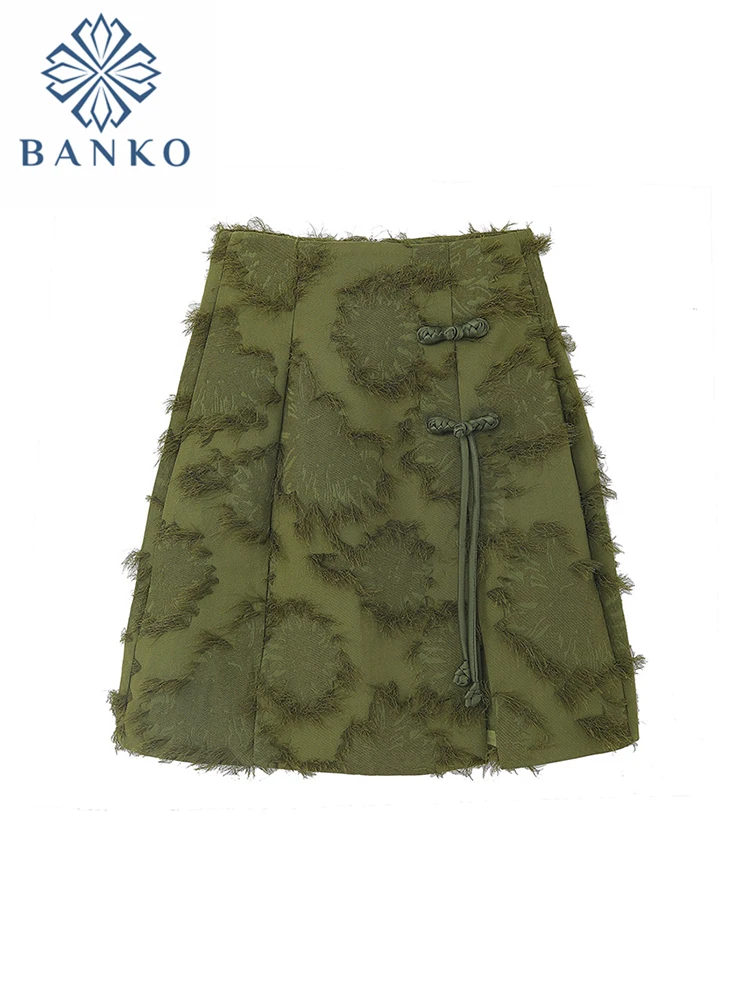 A-line High Waist Tassel Design Women Mini Skirts Retro Button Split Hem Solid Color Short Skirts Harajuku Vintage Summer New
A-line High Waist Tassel Design Women Mini Skirts Retro Button Split Hem Solid Color Short Skirts Harajuku Vintage Summer New