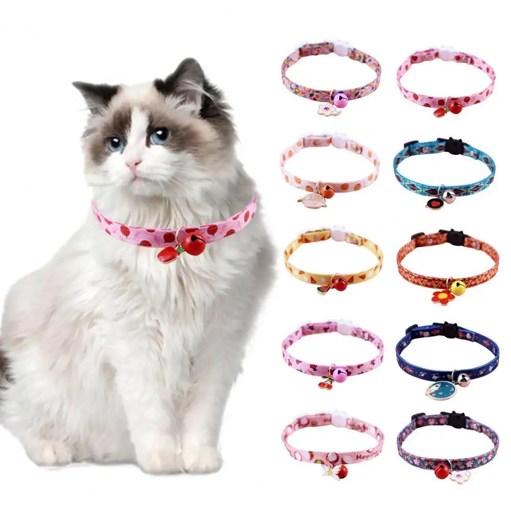 1PCS Cat Collar Double Webbing Adjustable Printed Collar Small Dogs Necklace Pet Dog Nylon With Bells Collar Pet Accessories
1PCS Cat Collar Double Webbing Adjustable Printed Collar Small Dogs Necklace Pet Dog Nylon With Bells Collar Pet Accessories