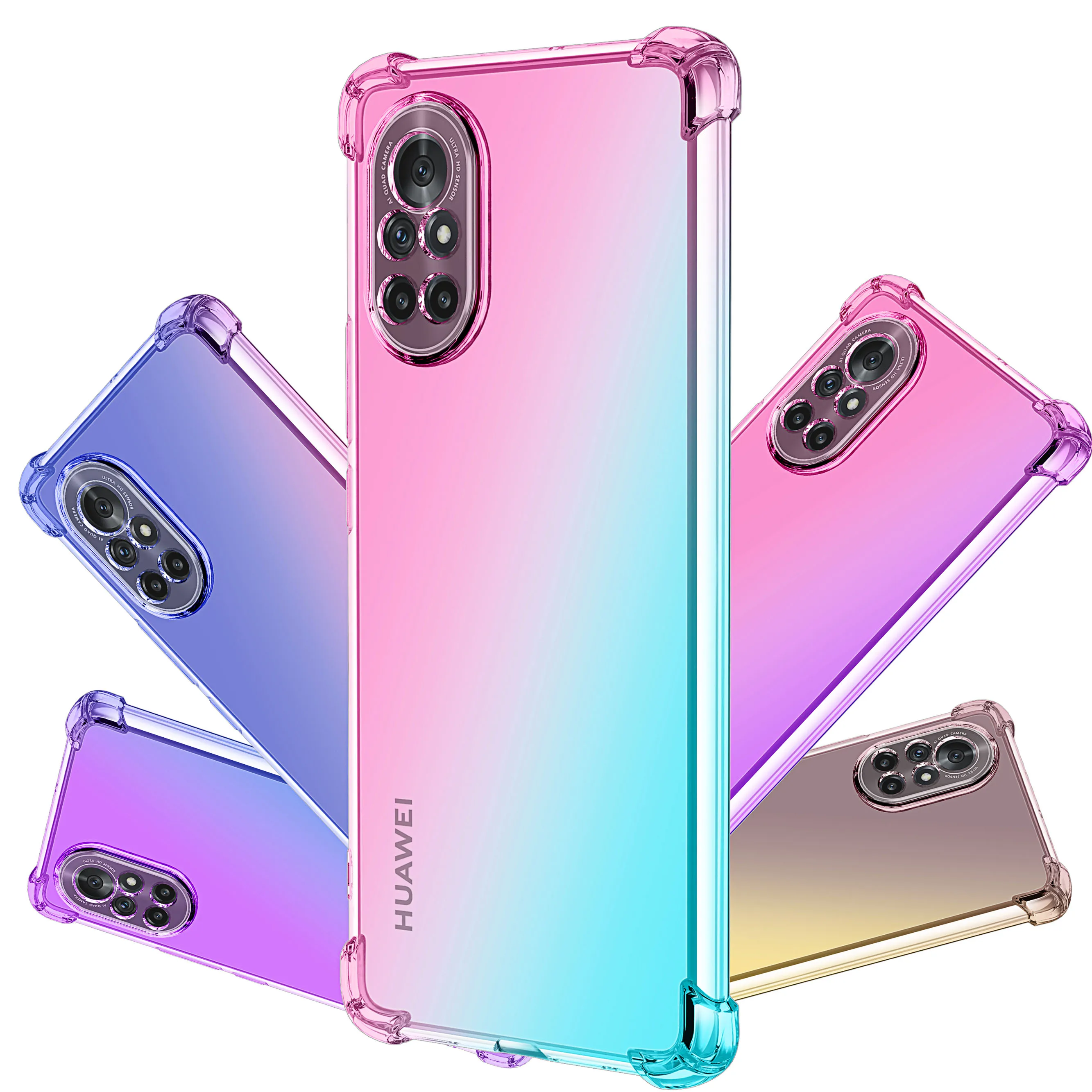 For Huawei Nova 8i 8 SE 8 Pro Phone Case ,Hybrid Cute Gradient Soft TPU Bumper Shock Absorption Flexible Drop Protection Cover
For Huawei Nova 8i 8 SE 8 Pro Phone Case ,Hybrid Cute Gradient Soft TPU Bumper Shock Absorption Flexible Drop Protection Cover