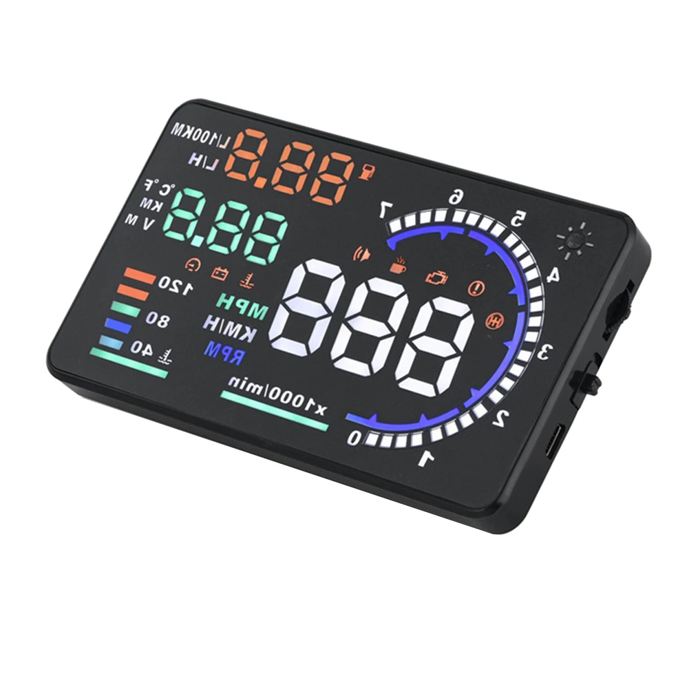 A8 5.5 Inch HUD OBD2 Head-Up Display for Car Digital Speedometer Windshield Projector Overspeed Alarm
A8 5.5 Inch HUD OBD2 Head-Up Display for Car Digital Speedometer Windshield Projector Overspeed Alarm