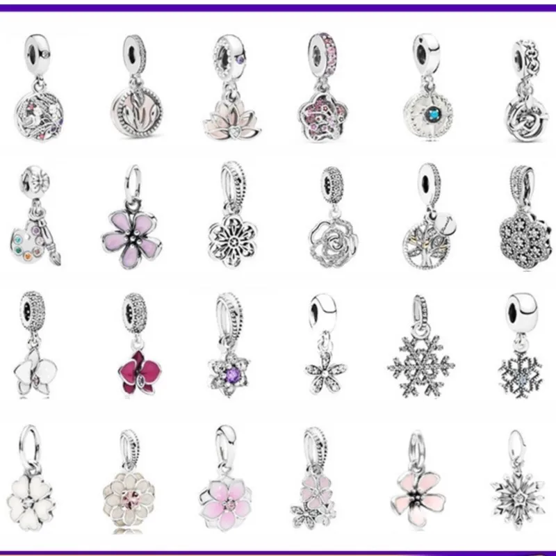 925 Sterling Silver Shiny Snowflake Magnolia beads Charm Suitable For Original Pandora Bracelet Jewelry
925 Sterling Silver Shiny Snowflake Magnolia beads Charm Suitable For Original Pandora Bracelet Jewelry