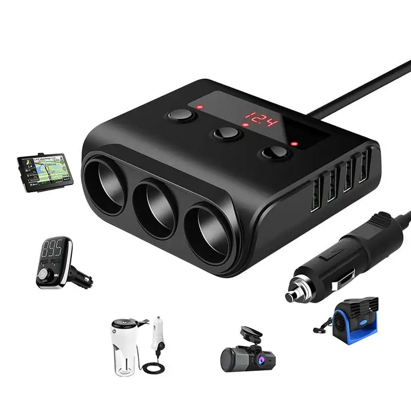 Автомобильное зарядное устройство для телефона с двойным USB цифровым дисплеем вольтметр Быстрая зарядка 12 В 24 в автомобильный прикуривател...
Автомобильное зарядное устройство для телефона с двойным USB цифровым дисплеем вольтметр Быстрая зарядка 12 В 24 в автомобильный прикуривател...