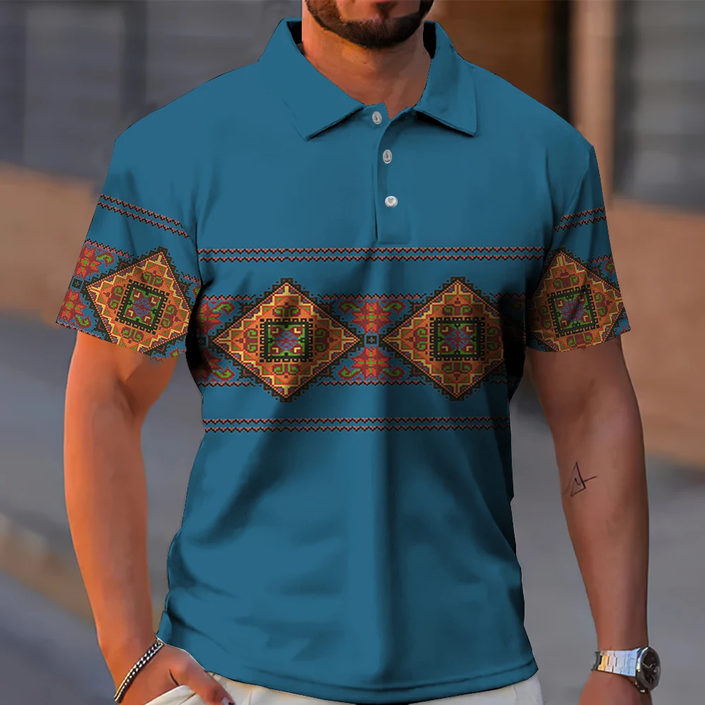 Totem Style 3D Printed Summer Men's Button Down Collar Polo Shirts Casual Tops Oversized Short Sleeve Fashion Trend Men Clothing
Totem Style 3D Printed Summer Men's Button Down Collar Polo Shirts Casual Tops Oversized Short Sleeve Fashion Trend Men Clothing