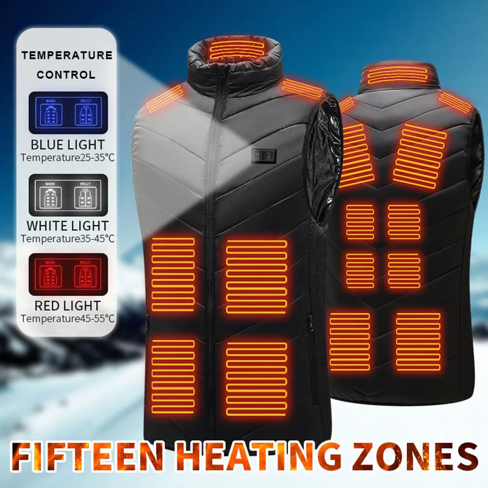 Men Jacket 15 Heating Areas Electric Heater Jacket for Women's down jacket USB Charging 3 Gear Smart Thermostat Winter Warm
Men Jacket 15 Heating Areas Electric Heater Jacket for Women's down jacket USB Charging 3 Gear Smart Thermostat Winter Warm