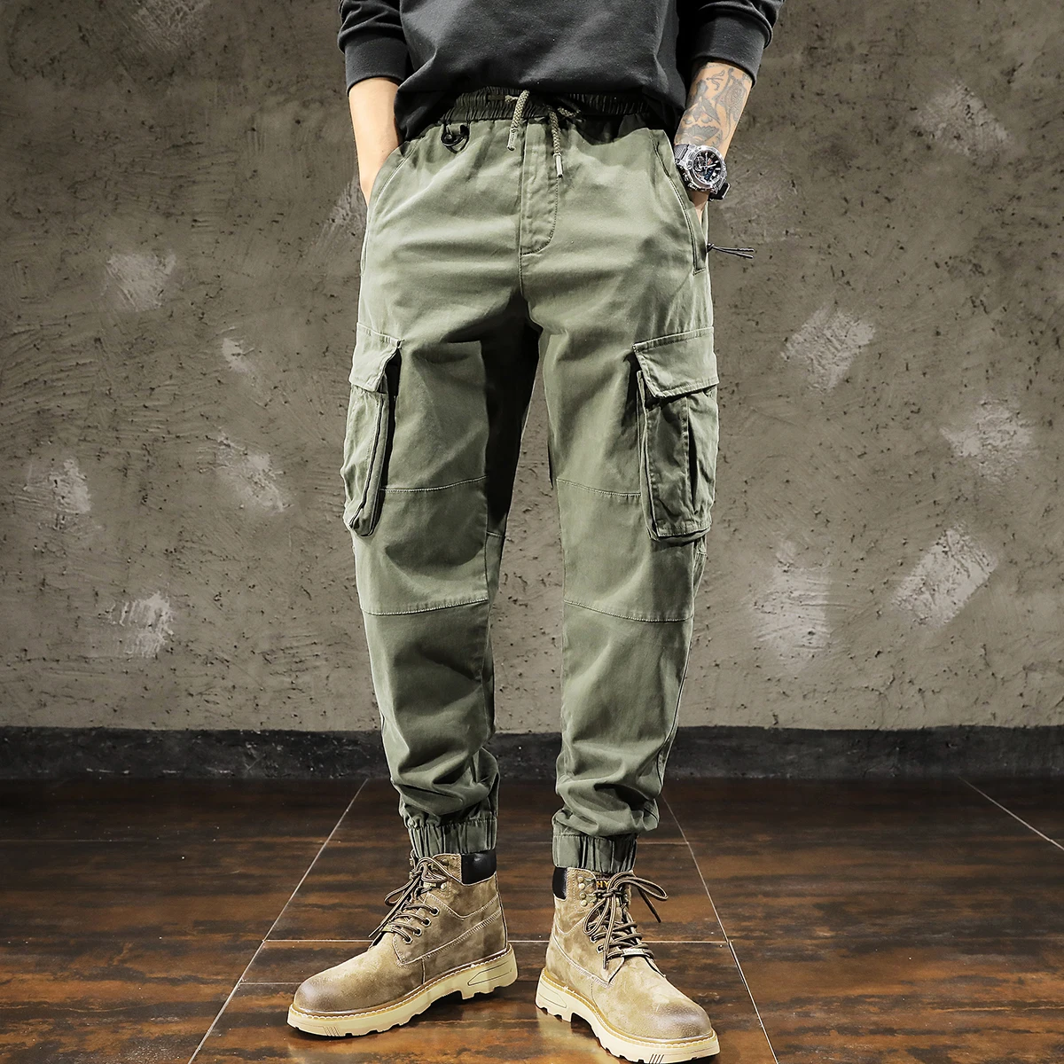 2022 New Spring Men's Cotton Cargo Pants Clothing Autumn Casual Fashion Elastic High Quality Loose Straight Cargo Pants Men T99
2022 New Spring Men's Cotton Cargo Pants Clothing Autumn Casual Fashion Elastic High Quality Loose Straight Cargo Pants Men T99