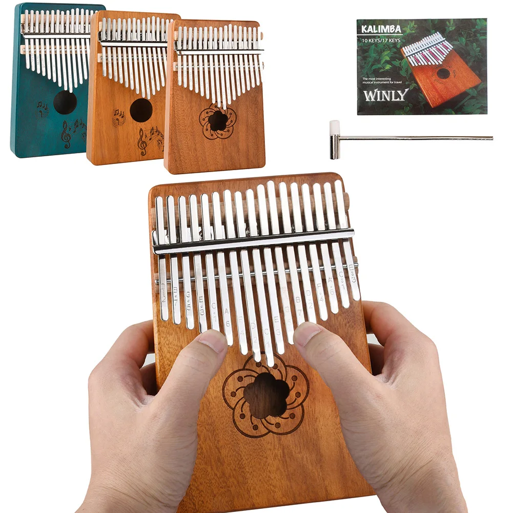 17 Keys Kalimba Thumb Piano Musical Instrument with Sheet Music Tune Hammer Keyboard Instruments for Beginners
17 Keys Kalimba Thumb Piano Musical Instrument with Sheet Music Tune Hammer Keyboard Instruments for Beginners