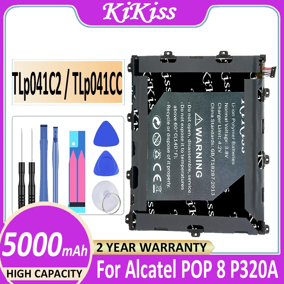 Аккумулятор 5000 мАч для TLp041CC TLp041C2, для планшета Alcatel OneTouch POP 8 POP8 P320A, аккумулятор + Инструменты
Аккумулятор 5000 мАч для TLp041CC TLp041C2, для планшета Alcatel OneTouch POP 8 POP8 P320A, аккумулятор + Инструменты