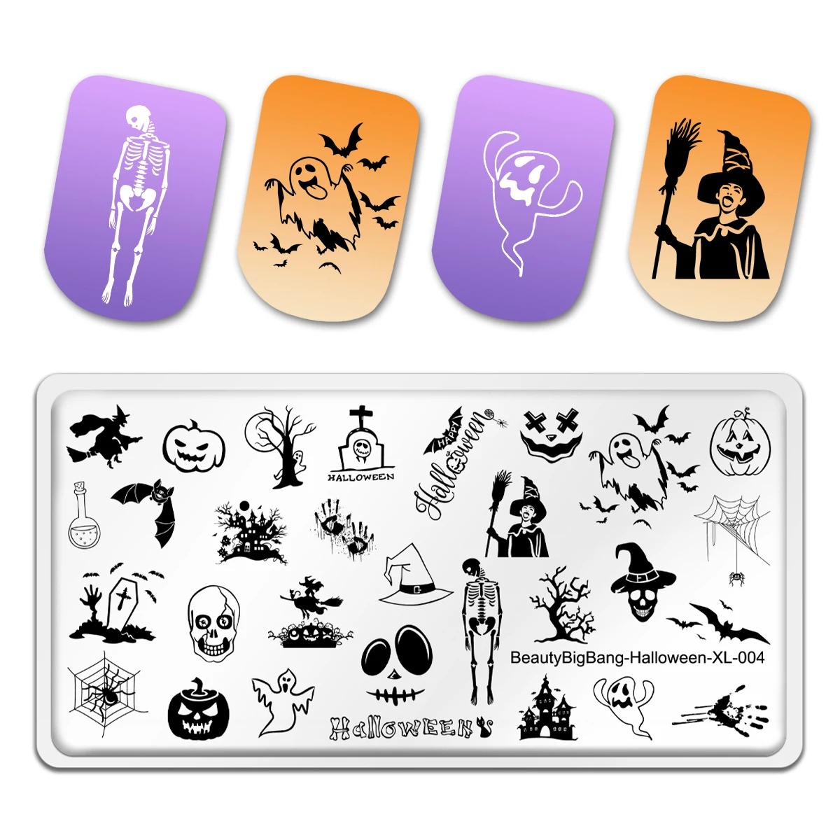 BeautyBigBang Halloween Nail Stamping Plates Pumpkin Pattern Nail Art Image Plates Stainless Steel Nail Art Templates Stencil
BeautyBigBang Halloween Nail Stamping Plates Pumpkin Pattern Nail Art Image Plates Stainless Steel Nail Art Templates Stencil