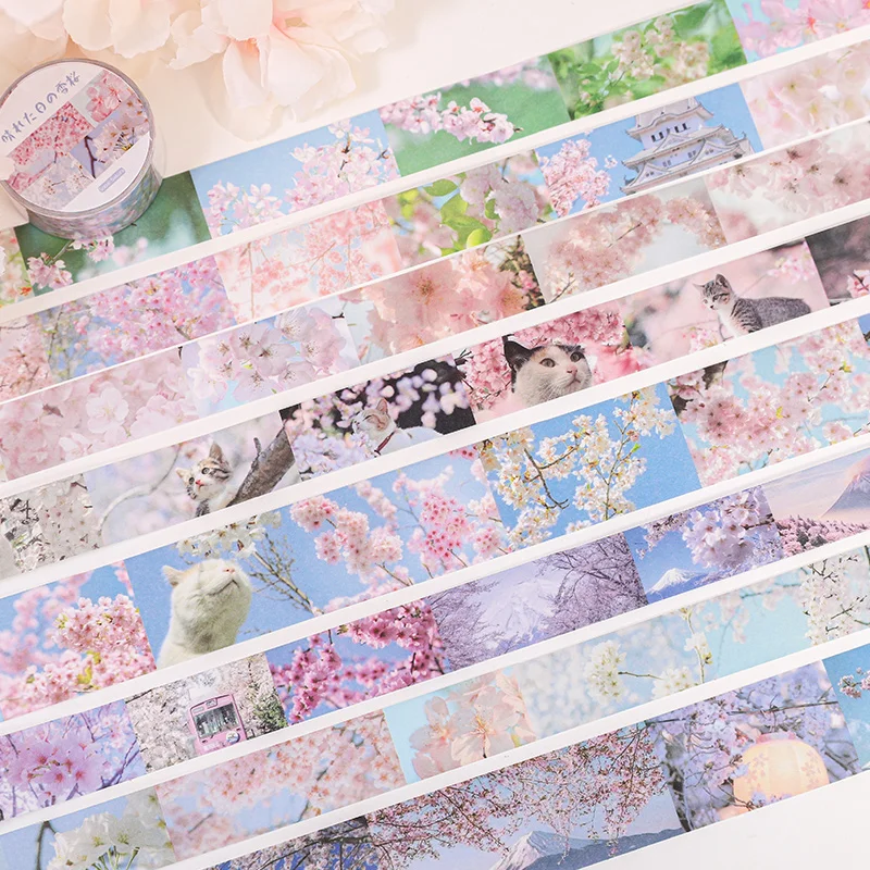 Fashion Flower Washi Tape Cherry Blossoms Paper Tape Sticker for DIY Scrapbooking Sticker Handmade Crafts Supplies Tape
Fashion Flower Washi Tape Cherry Blossoms Paper Tape Sticker for DIY Scrapbooking Sticker Handmade Crafts Supplies Tape