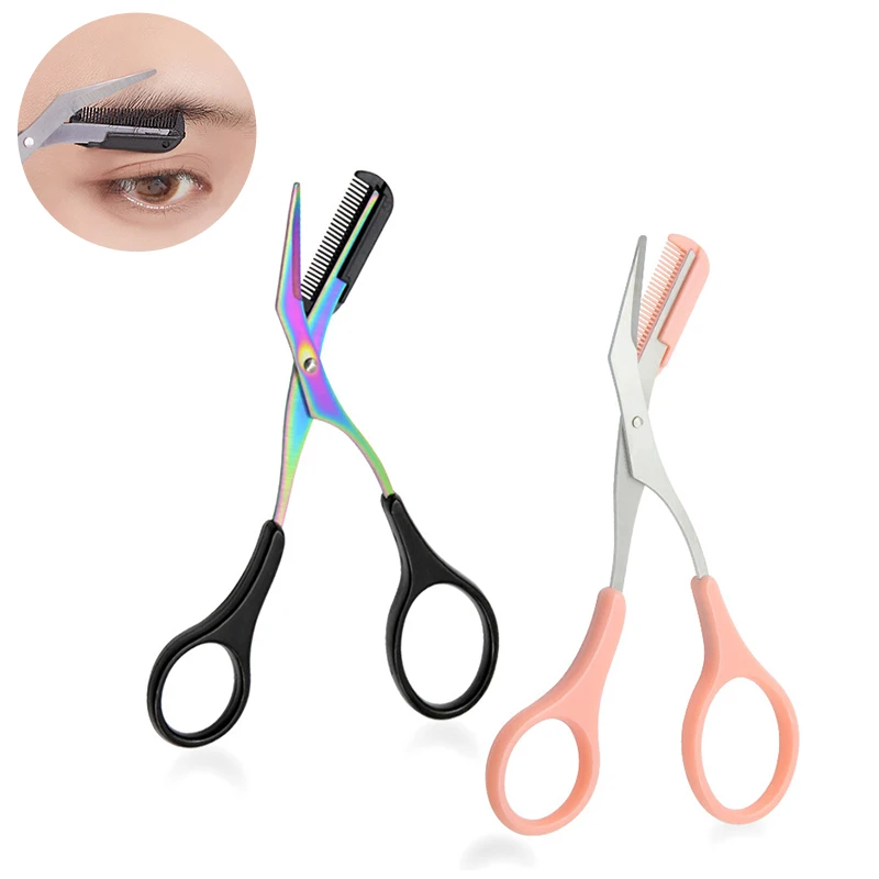 Eyebrow Trimmer Scissor with Comb Facial Hair Removal Makeup Tool Grooming Shaping Shaver Cosmetic Accessory Eyelash Hair Clips
Eyebrow Trimmer Scissor with Comb Facial Hair Removal Makeup Tool Grooming Shaping Shaver Cosmetic Accessory Eyelash Hair Clips