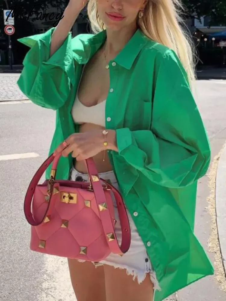 Msfancy Green Shirt Women 2022 Y2K Chemise Femme Cotton Pink Long Sleeve Oversized Casual Camisas De Mujer Tops
Msfancy Green Shirt Women 2022 Y2K Chemise Femme Cotton Pink Long Sleeve Oversized Casual Camisas De Mujer Tops