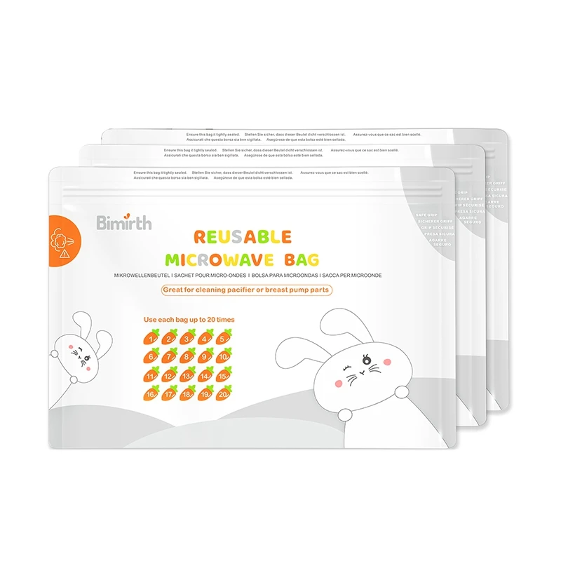 Bimirth 16Pc Microwave Steam Bags Reusable Microwave Breast Pump Steam Bags With Zipper For Baby Bottles
Bimirth 16Pc Microwave Steam Bags Reusable Microwave Breast Pump Steam Bags With Zipper For Baby Bottles