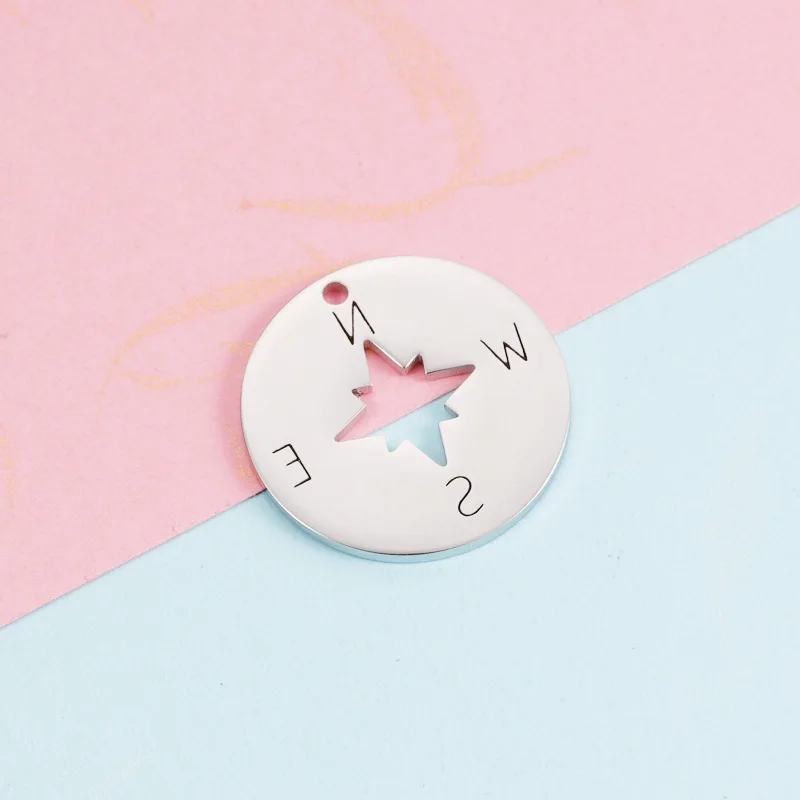 10Pcs/Lot 22mm 12mm Mirror Polish Stainless Steel Cutting Round Hollow Compass Pendant Charms For DIY Making Necklaces
10Pcs/Lot 22mm 12mm Mirror Polish Stainless Steel Cutting Round Hollow Compass Pendant Charms For DIY Making Necklaces