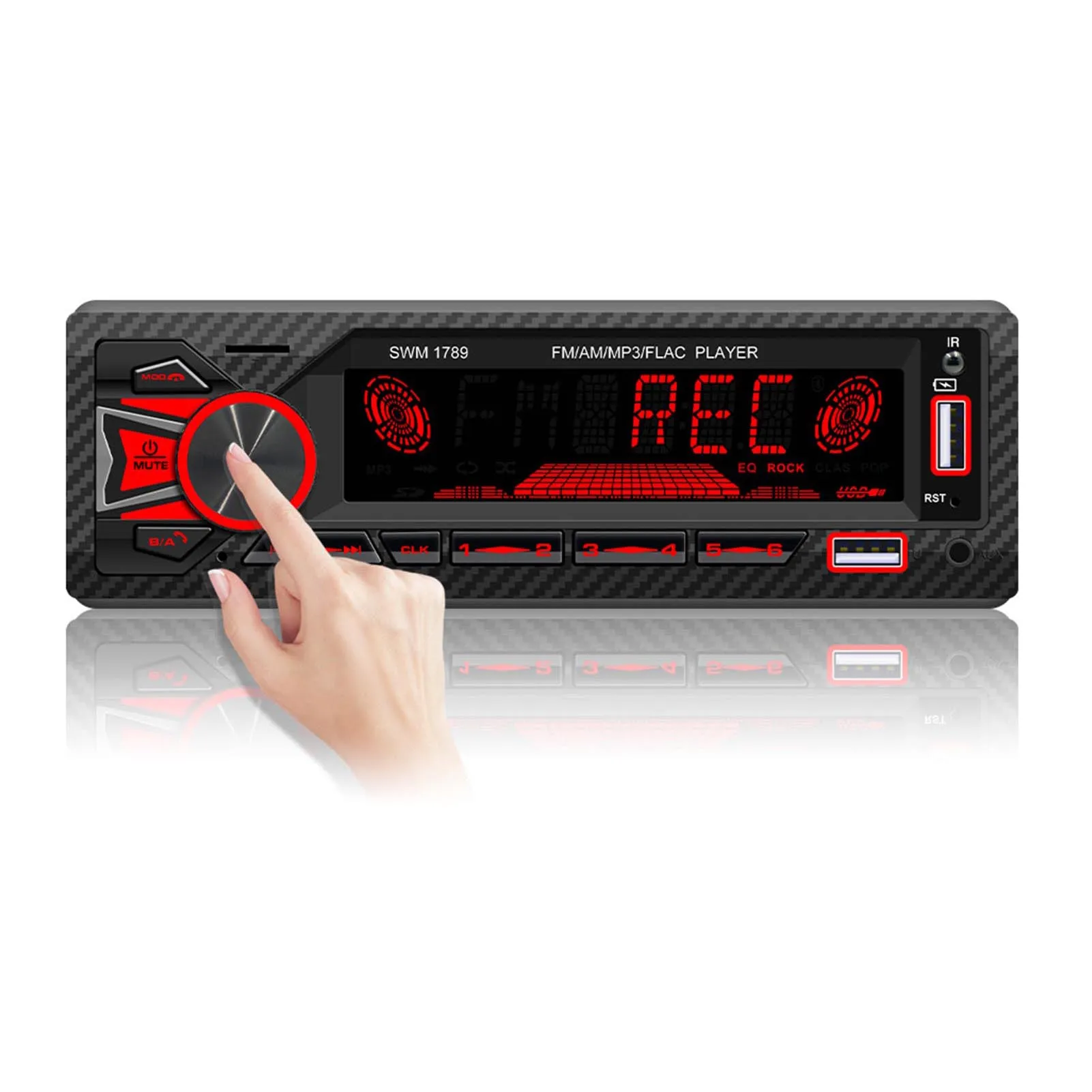 Single Din Radio LCD Car Stereo Multimedia Audio Player 5.1 Bluetoothes USB Fast Charging Voice Control FM/AM Radio Phone App 
Single Din Radio LCD Car Stereo Multimedia Audio Player 5.1 Bluetoothes USB Fast Charging Voice Control FM/AM Radio Phone App