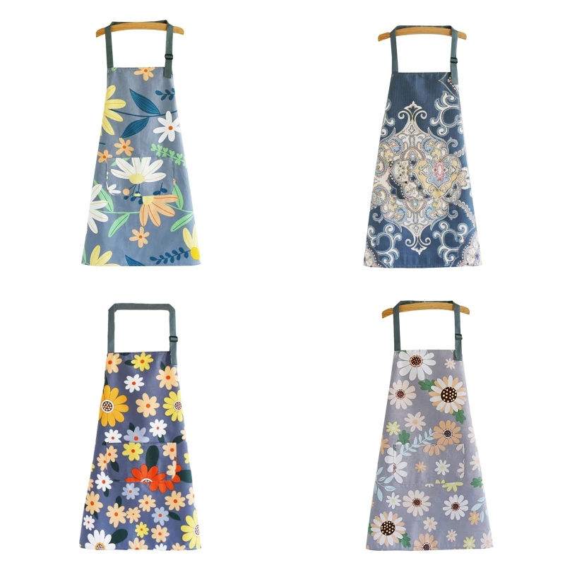 Floral Kitchen Apron with Pockets Adjustable Neck Strap Thicken Oil Proof Bib for Women Men Unisex BBQ Cooking Drawing
Floral Kitchen Apron with Pockets Adjustable Neck Strap Thicken Oil Proof Bib for Women Men Unisex BBQ Cooking Drawing