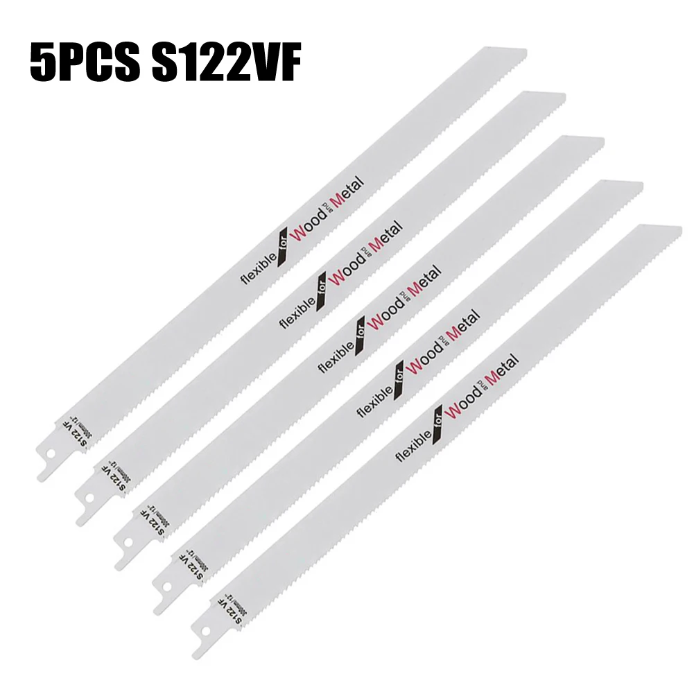 5pcs HCS S122VF 300mm Reciprocating Saw Blade High Carbon Steel Effective Flexible For Cutting Wood Furniture Metal Tools
5pcs HCS S122VF 300mm Reciprocating Saw Blade High Carbon Steel Effective Flexible For Cutting Wood Furniture Metal Tools