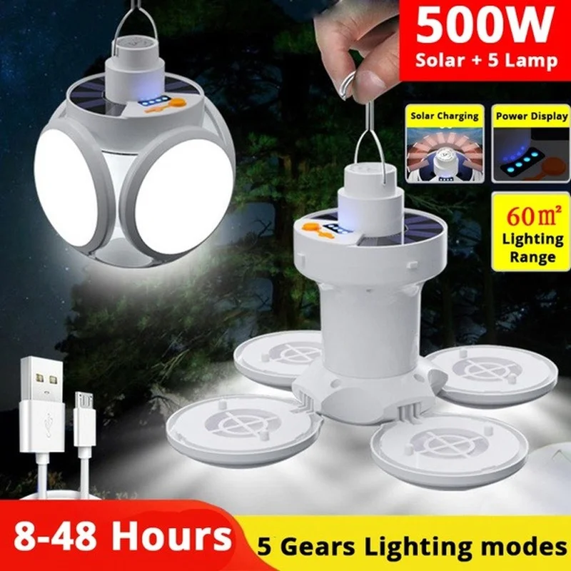 Portable LED Bulb Folding Solar Outdoor Light Waterproof Emergency Solar /USB Charging Lamp Camping Garden Lighting Solar Lights
Portable LED Bulb Folding Solar Outdoor Light Waterproof Emergency Solar /USB Charging Lamp Camping Garden Lighting Solar Lights