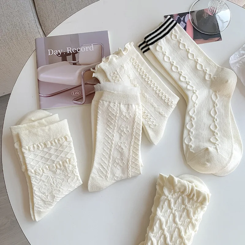 Lolita White Cotton Socks Women Sweet Frilly Fungus Socks Female Jk Lace Long Socks Ankle Calcetines mujer Medias
Lolita White Cotton Socks Women Sweet Frilly Fungus Socks Female Jk Lace Long Socks Ankle Calcetines mujer Medias