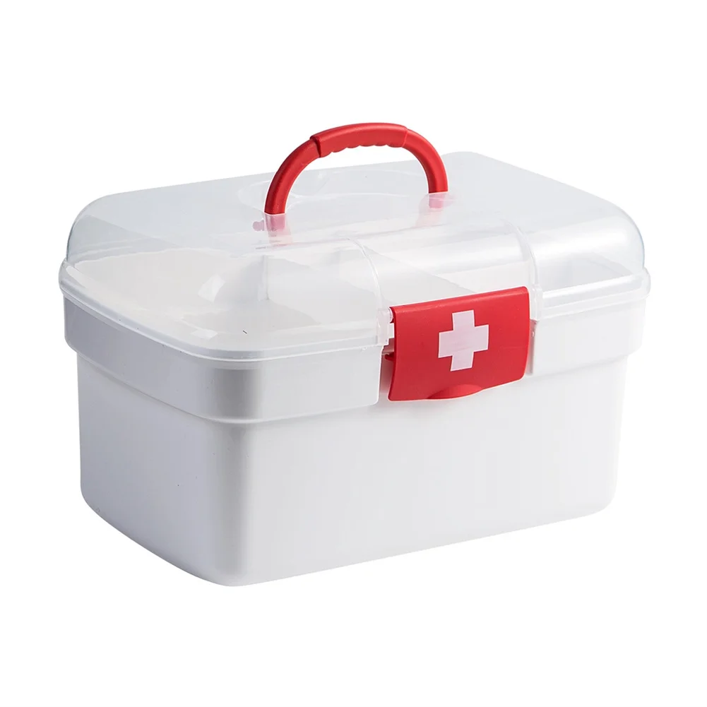 MultiFunctional First Aid Kit Emergency Storage Box Double Layer Transparent Large Capacity Home Medicine Container Organizer
MultiFunctional First Aid Kit Emergency Storage Box Double Layer Transparent Large Capacity Home Medicine Container Organizer