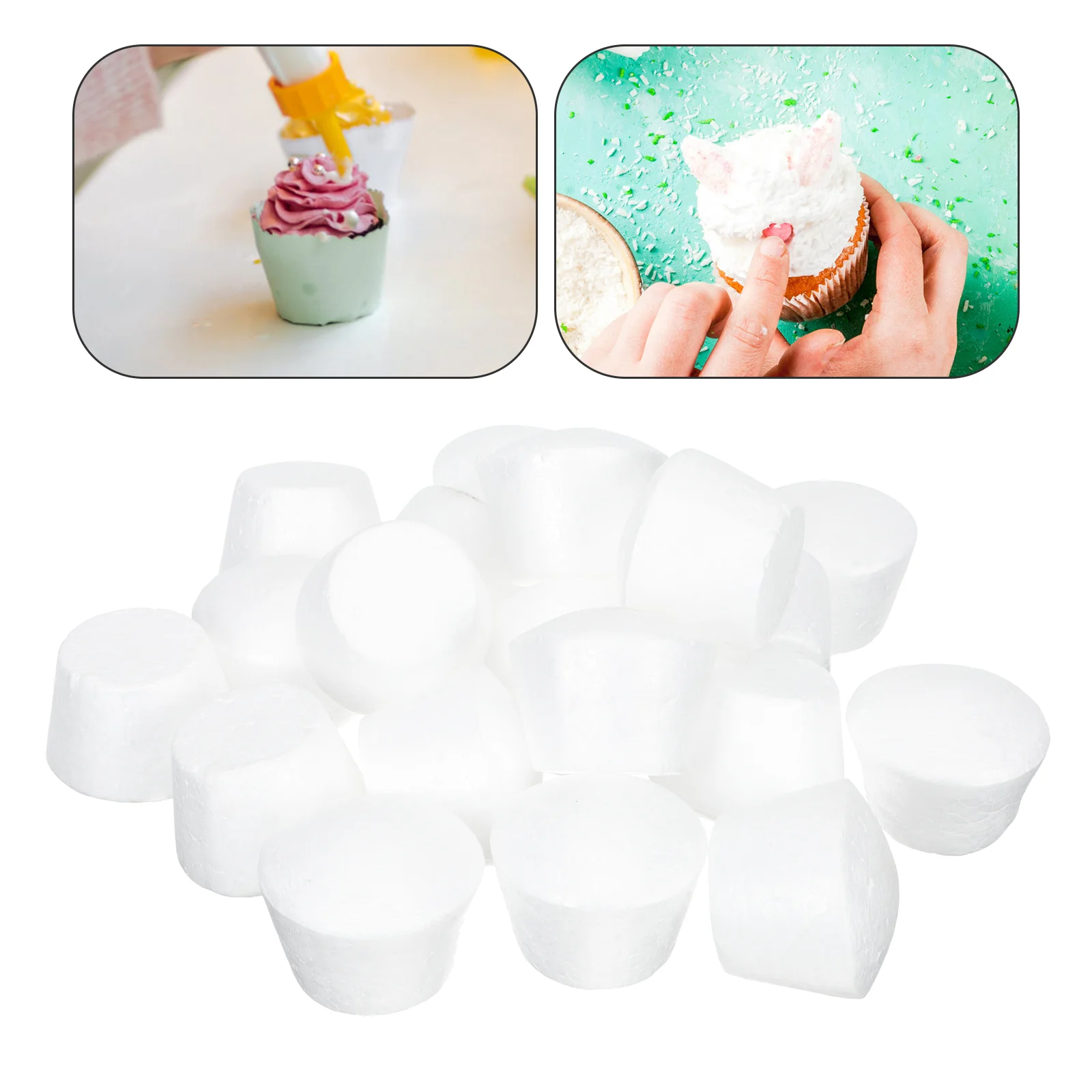 20 Pcs Small Cake Model Wedding Decorations Small Foams Cake Cake Model Wedding Foam Cake Embryo Paper Cup Cake DIY Prop
20 Pcs Small Cake Model Wedding Decorations Small Foams Cake Cake Model Wedding Foam Cake Embryo Paper Cup Cake DIY Prop
