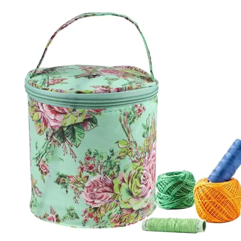 

Портативные принадлежности для шитья, сумки для хранения, домашняя Повседневная сумка для хранения, шерстяная пряжа, вязаная крючком швейная сумка с иглой, инструмент для плетения Tote Органайзер