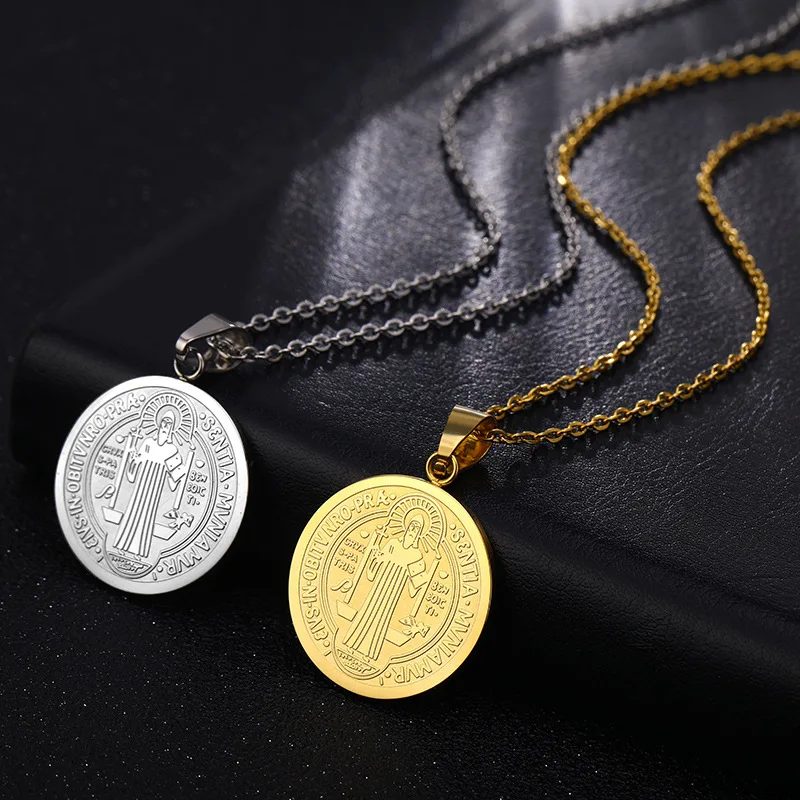 Stainless Steel San Benito Medal Necklace For Women Men Gold/Silver Color Metal St Benedict Choker Necklace Religious Jewelry
Stainless Steel San Benito Medal Necklace For Women Men Gold/Silver Color Metal St Benedict Choker Necklace Religious Jewelry