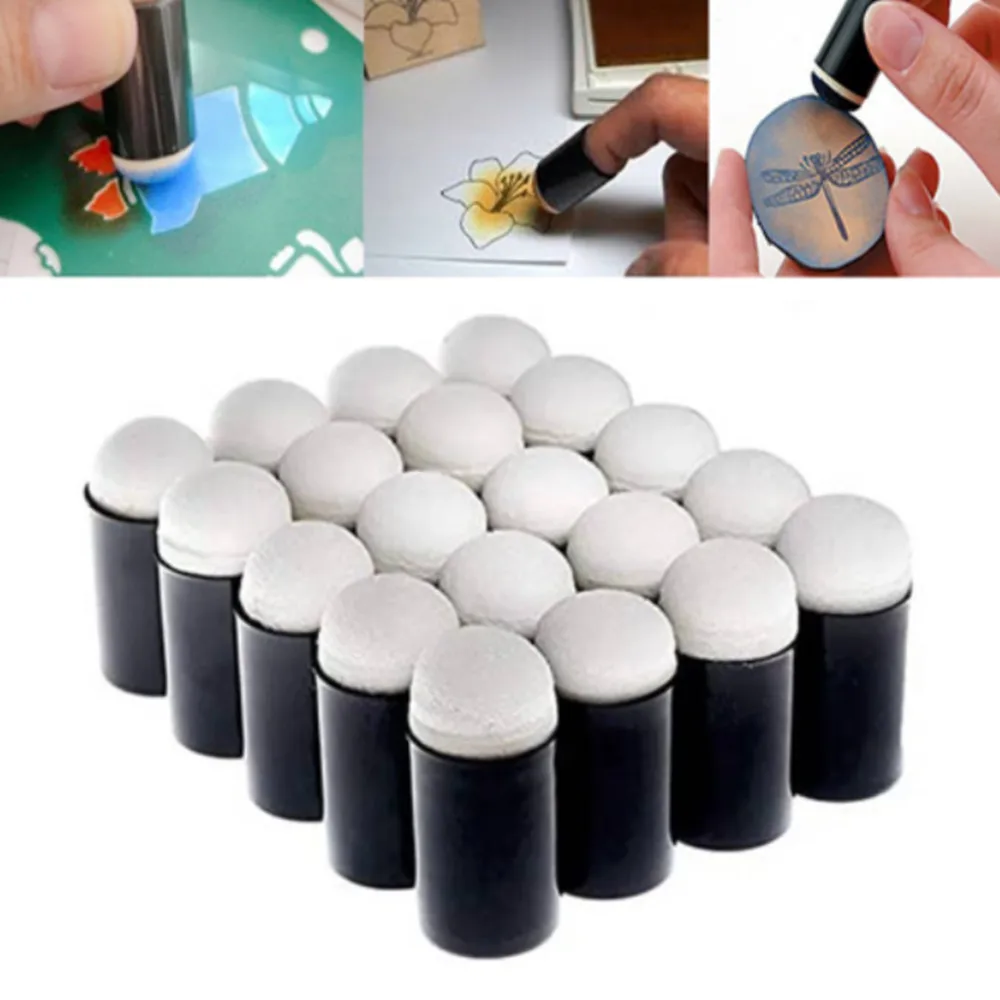 

10PCS Finger Sponge Daubers for Painting Drawing Ink Card Making Commodities for Finger Painting