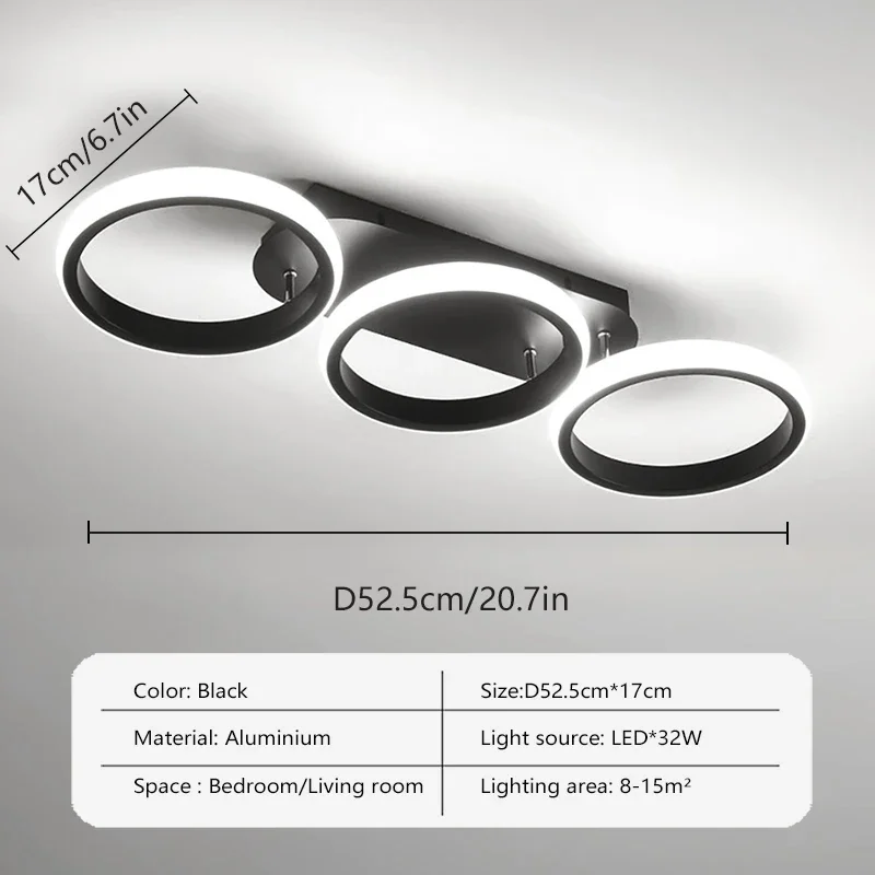 Круглый светодиодный потолочный светильник черный алюминий 22/32Вт
Круглый светодиодный потолочный светильник черный алюминий 22/32Вт