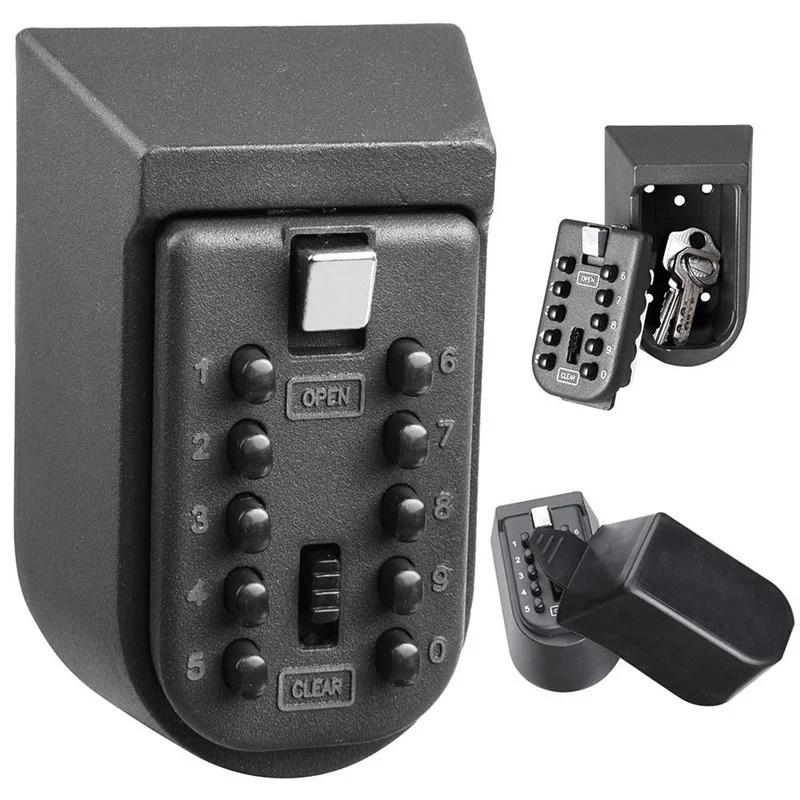 Mini Aluminium Alloy Wall Mounted Key Storage Secret Box Organizer Holder Password Master Lock No Key Home Security Equipment
Mini Aluminium Alloy Wall Mounted Key Storage Secret Box Organizer Holder Password Master Lock No Key Home Security Equipment