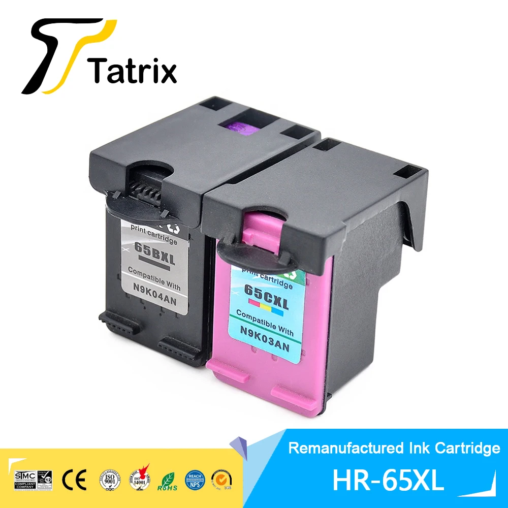 Tatrix 65XL 65 XL Premium Black Remanufactured Color Inkjet Ink Cartridge for HP65 For HP Deskjet 2000 3723 3755 2600 Printer
Tatrix 65XL 65 XL Premium Black Remanufactured Color Inkjet Ink Cartridge for HP65 For HP Deskjet 2000 3723 3755 2600 Printer