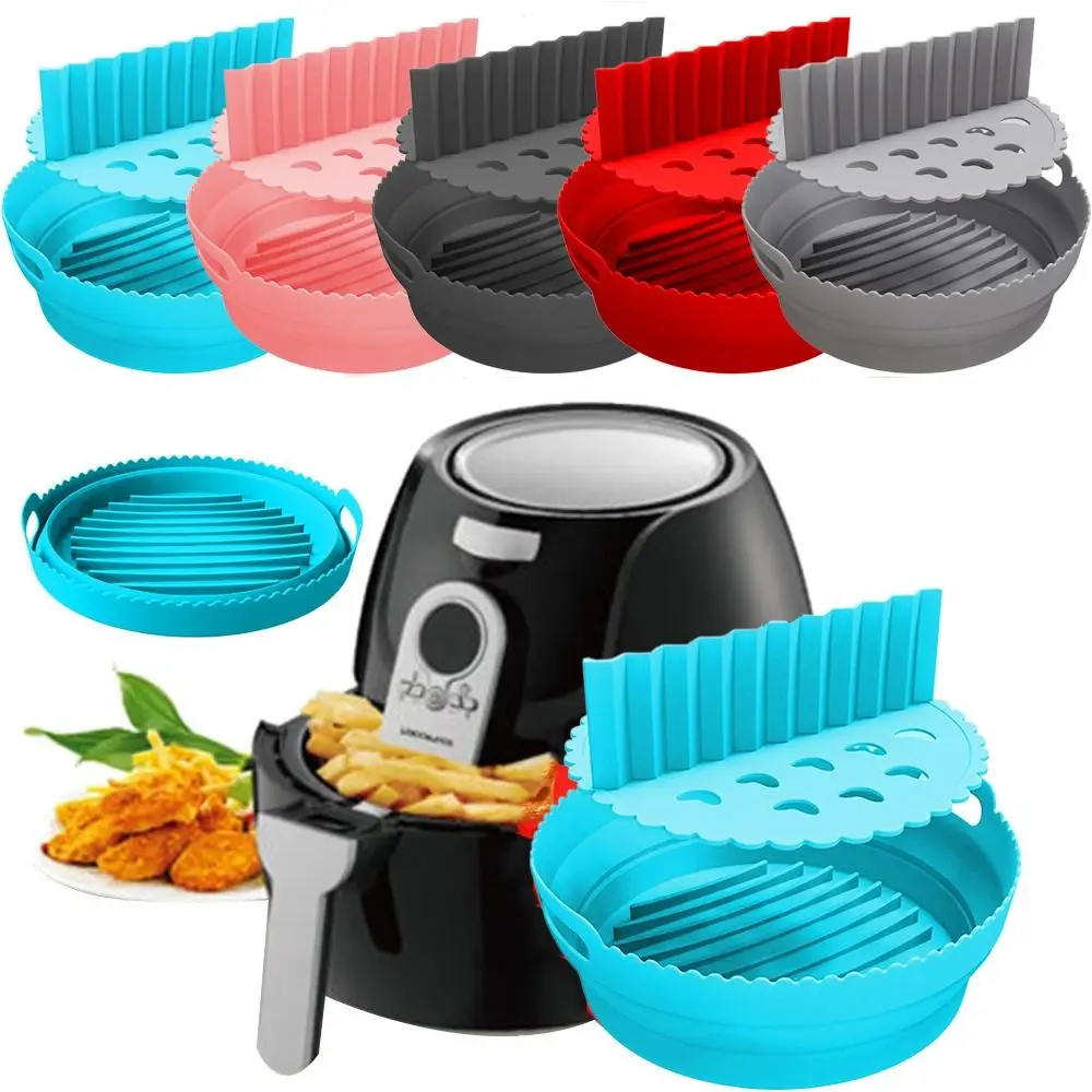 Replacement Liners Reusable Round Silicone Pot with Split Pad Baking Basket For Air Fryer Cooking Air Fryer Accessories
Replacement Liners Reusable Round Silicone Pot with Split Pad Baking Basket For Air Fryer Cooking Air Fryer Accessories