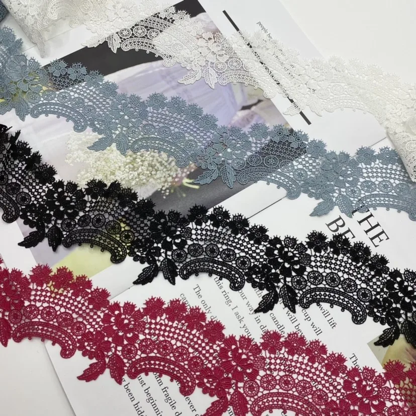 12Meters 7cm Wide Shiny Black White Blue Red Flower Venise Diy Venice Lace Clothing Accessories Of Various Garment,Bra.Skirt
12Meters 7cm Wide Shiny Black White Blue Red Flower Venise Diy Venice Lace Clothing Accessories Of Various Garment,Bra.Skirt