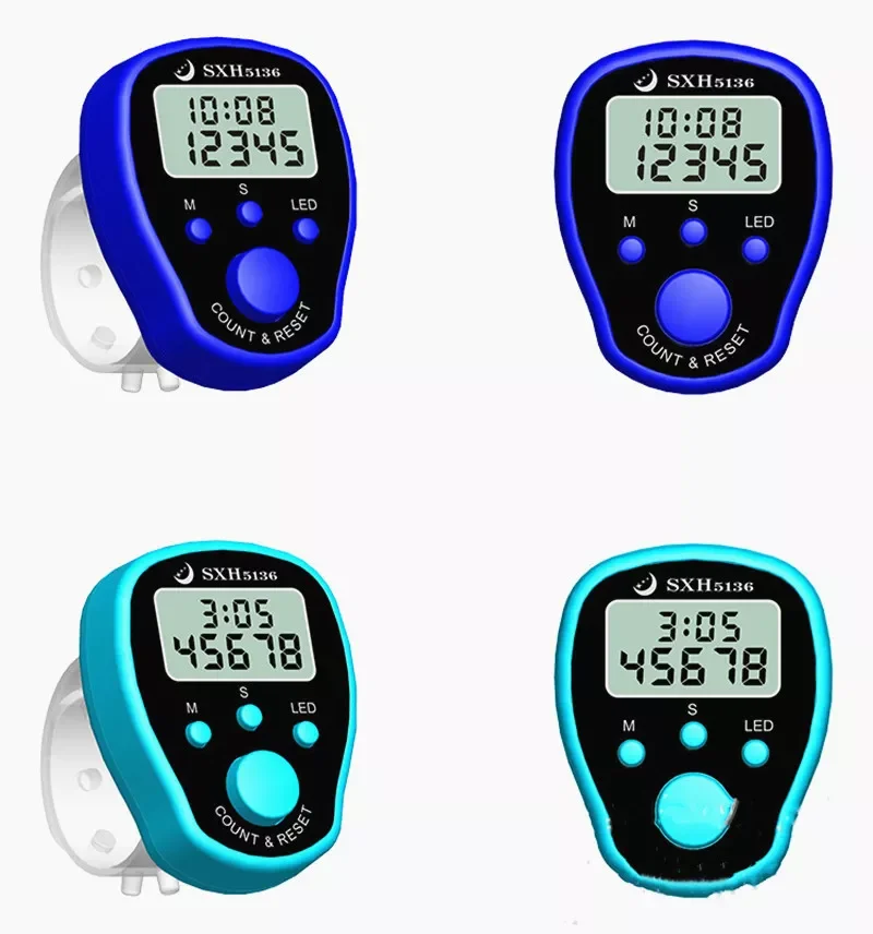 Stitch Marker Row Hand Tally Finger Counter LCD Electric Digital Display with Light for Sewing Knitting Weave Buddha Pray Soccer
Stitch Marker Row Hand Tally Finger Counter LCD Electric Digital Display with Light for Sewing Knitting Weave Buddha Pray Soccer