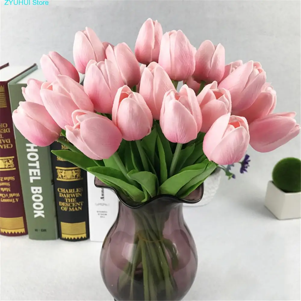 10pcs Tulip Artificial Flower Real Touch Flower Bouquet Fake Flower Bridal Bouquet Home Decoration for Wedding Valentine's Day
10pcs Tulip Artificial Flower Real Touch Flower Bouquet Fake Flower Bridal Bouquet Home Decoration for Wedding Valentine's Day