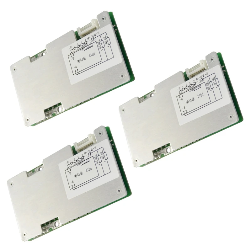 3X8S 24 в 60A BMS литиевая батарея зарядное устройство Защитная плата с балансом заряда батареи