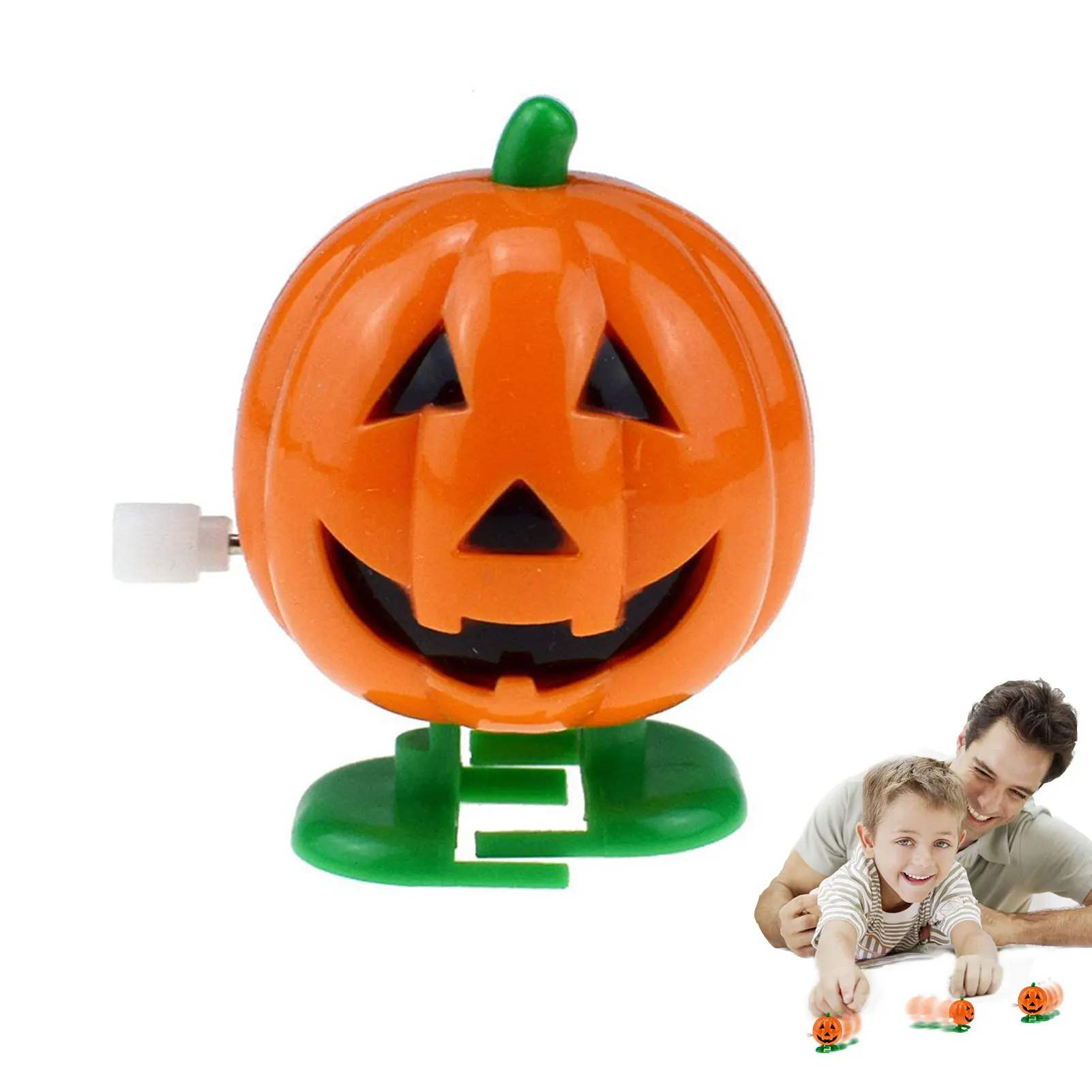 

6pcs Halloween Windup Toys 6pcs Cute Pumpkin Wind Up Toys Cute Jumping And Walking Clockwork Toys For Halloween Party Favors
