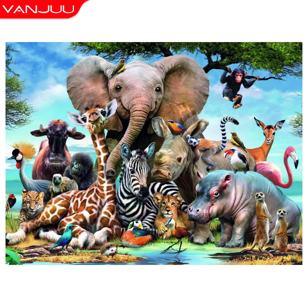 Diamond painting 5D “Animal paradise”Diamond Mosaic DIY Full Round Square Diamond embroidery Home Decor Gift Rhinestone painting
Diamond painting 5D “Animal paradise”Diamond Mosaic DIY Full Round Square Diamond embroidery Home Decor Gift Rhinestone painting