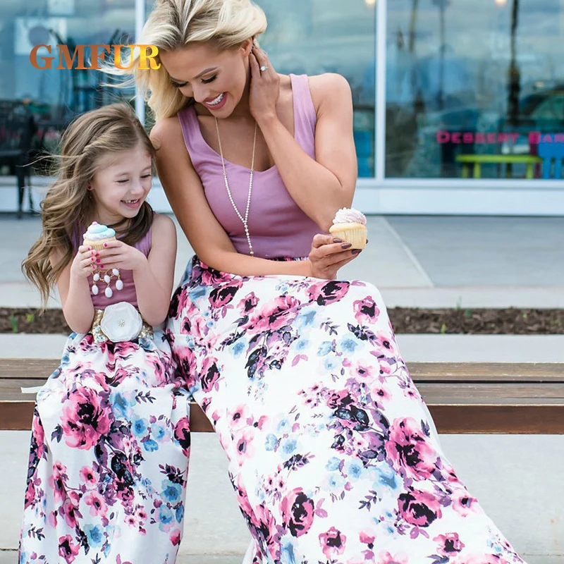 Mom And Daughter Dress Parent-child Wear Outfits Floral Printed Long Casual Skirt Summer Soft Breathable Girls Children Clothes
Mom And Daughter Dress Parent-child Wear Outfits Floral Printed Long Casual Skirt Summer Soft Breathable Girls Children Clothes