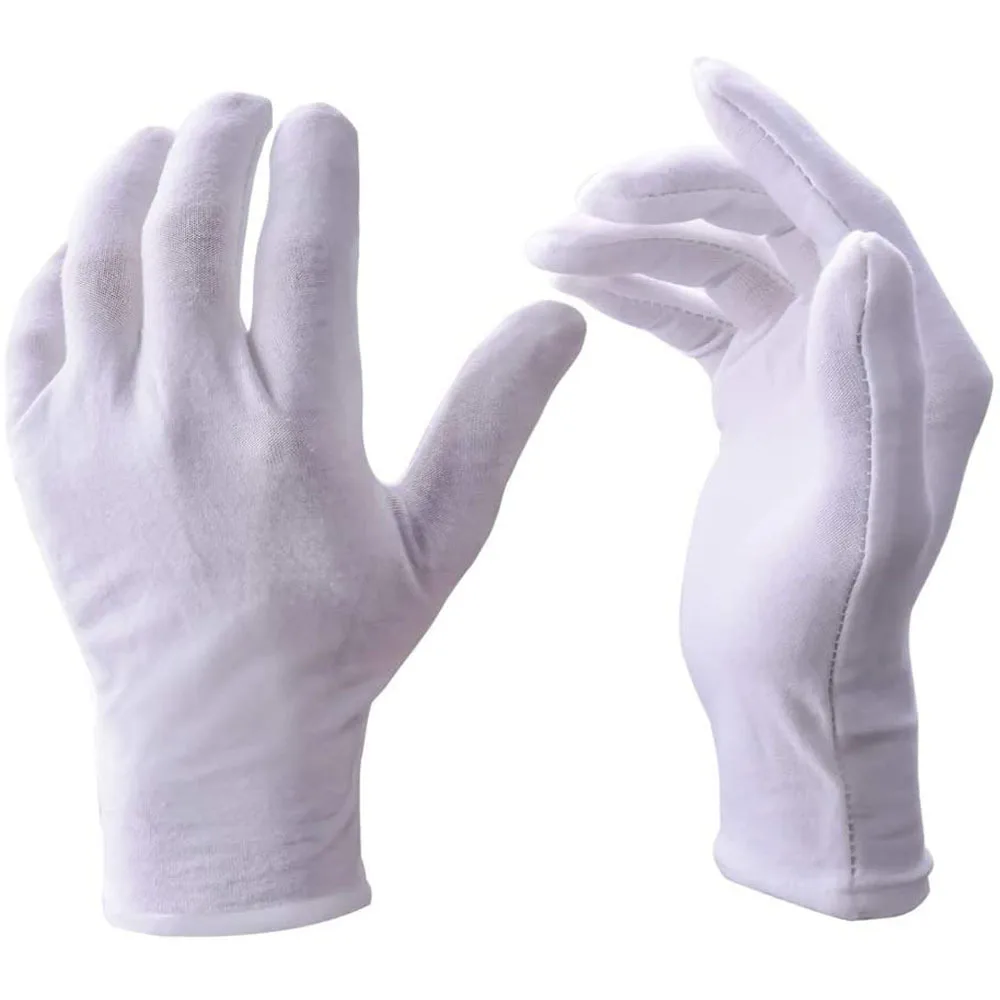 2 Pack Stretch Cotton Ultra Thin Breathable Cotton Gloves Protective Sweat-absorbent Comfortable Jewelry Play
2 Pack Stretch Cotton Ultra Thin Breathable Cotton Gloves Protective Sweat-absorbent Comfortable Jewelry Play