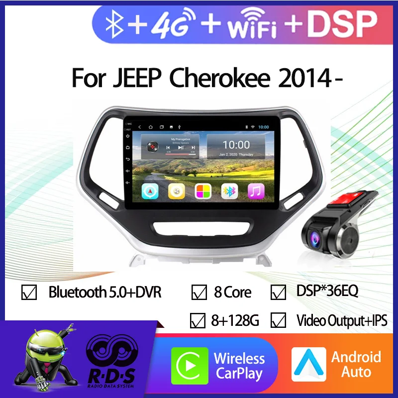 6G+128G Android Car GPS Navigation For JEEP Cherokee 2014- Auto Radio Stereo Multimedia Player With Wifi 4G Mirror Link
6G+128G Android Car GPS Navigation For JEEP Cherokee 2014- Auto Radio Stereo Multimedia Player With Wifi 4G Mirror Link
