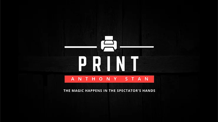 PRINT by Anthony Stan and Magic Smile Productions Card Magic Tricks,Illusions,Close up,Street,Fun,Stage Gimmick Magician Toys
PRINT by Anthony Stan and Magic Smile Productions Card Magic Tricks,Illusions,Close up,Street,Fun,Stage Gimmick Magician Toys